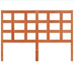 vidaXL Tête de lit cire marron 135 cm bois massif de pin