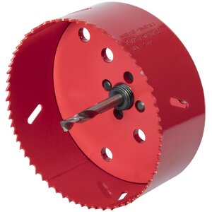 wolfcraft Scie cloche 112 mm Bi-Métal Rouge 5496000