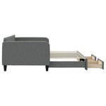 vidaXL Lit de jour avec gigogne et tiroirs sans matelas 100x200 cm
