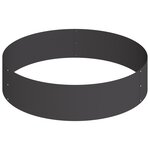 vidaXL Pot en Métal Acier/noir Acier Grand Modulaire Pot en Métal