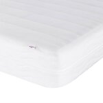 vidaXL Lit avec matelas Hvar taupe 180x200 cm tissu