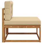 vidaXL Sofa de milieu extérieur Naturel