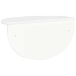 vidaXL Étagère Murale 2 Pièces Blanc brillant 38 x 19 x 19 cm