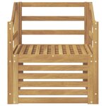 vidaXL Canapé d’extérieur Bois d'Acacia Massif Blanc