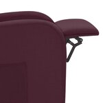 vidaXL Fauteuil inclinable électrique Violet Tissu