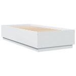 vidaXL Cadre de lit sans matelas blanc 100x200 cm