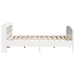 vidaXL Cadre de lit sans matelas blanc 180x200 cm bois massif de pin