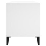 vidaXL Armoire à disques blanc 100x38x48 cm bois d'ingénierie