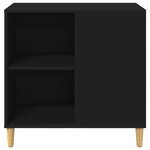 vidaXL Maison pour chat Noir 72 x 42.5 x 70 cm Bois d'ingénierie