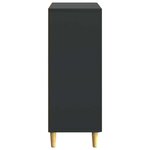 vidaXL Buffet Noir 66 x 34 5 x 90 cm Bois d'ingénierie