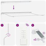 vidaXL Auvent rétractable automatique avec LED marron 450x300 cm