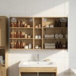 vidaXL Ensemble de Meubles de Salle de Bain 3 Pièces 120 x 14 5 x 70 cm
