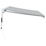 vidaXL Auvent rétractable anthracite/blanc 3x2 5 m tissu et aluminium