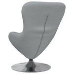 Fauteuil œuf vidaXL en tissu gris clair