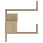 vidaXL Étagère d'angle murale Chêne Sonoma 40x40x50 cm bois ingénierie