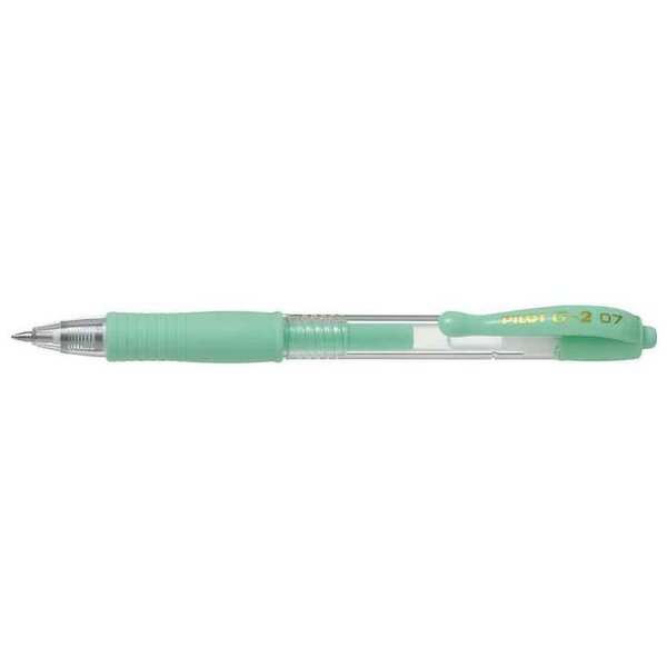 Stylo bille à encre gel G2 07, vert pastel x 12 PILOT
