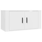 vidaXL Ensemble de meubles TV 3 Pièces Blanc Bois d'ingénierie