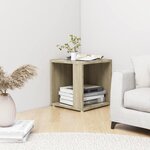 vidaXL Table d'appoint Chêne sonoma 33x33x34 5 cm Aggloméré