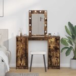 vidaXL Table de Toilette Marron 102 x 33 x 135 cm Bois d'ingénierie