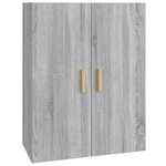 vidaXL Armoire murale suspendue Sonoma gris 69 5x34x90 cm