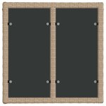 vidaXL Ensemble de canapé de jardin 14 Pièces Beige et blanc crème