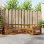 vidaXL Ensemble de canapés d'extérieur 4 pc Naturel