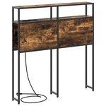 vidaXL Tête de lit de rangement Chêne fumé 90 cm Bois d'ingénierie