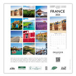 Grand Calendrier Mural 29x29 Cm - 2025 - France - Draeger paris