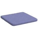 vidaXL Coussins de siège 4 Pièces Bleu denim 40 x 40 x 3 cm tissu