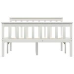 vidaXL Cadre de lit Blanc Bois de pin massif 120 x 200 cm