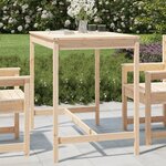 vidaXL Table de jardin 121x82 5x110 cm bois massif de pin