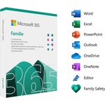 Microsoft 365 Famille - 6 utilisateurs - PC ou Mac - Abonnement 1 an
