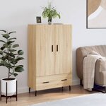 vidaXL Buffet haut chêne sonoma 69 5x31x115 cm bois d'ingénierie