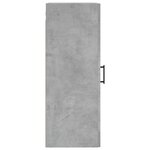 vidaXL Armoire murale gris béton 34 5x34x90 cm