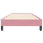 vidaXL Sommier à lattes de lit sans matelas rose 100x220 cm velours