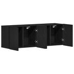 vidaXL Meubles TV 2 pièces Chêne noir 120 x 30 x 41 cm Bois d'ingénierie