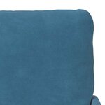 vidaXL Canapés avec coussin 55cm Bleu Contreplaqué