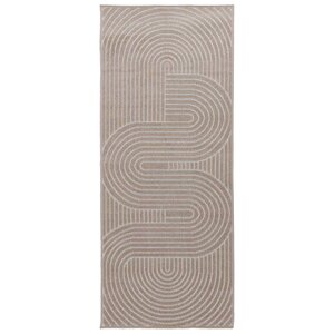 vidaXL Tapis de surface HUARTE Beige 150 x 80 cm Polyester