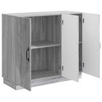 vidaXL Buffet Sonoma gris 89 x 34 5 x 77 cm Bois d'ingénierie