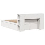 vidaXL Cadre de lit sans matelas blanc 160x200 cm bois de pin massif