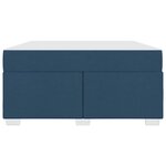 vidaXL Cadre de lit Bleu 140 x 200 cm tissu