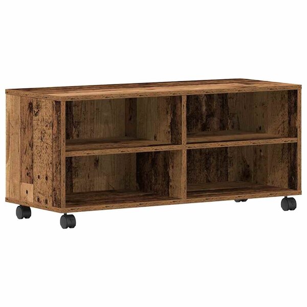 vidaXL Meuble TV Marron 90 x 35 x 40 5 cm Bois d'ingénierie