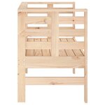 vidaXL Banc de jardin 111 5x53x71 cm bois massif de pin