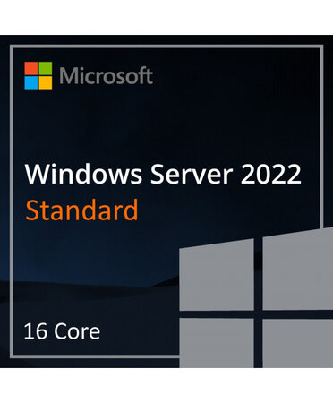 Microsoft Windows Server 2022 Standard (16 Core) - Clé licence à télécharger