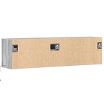 vidaXL Meuble TV mural avec lumières LED sonoma gris 140x31x38 cm