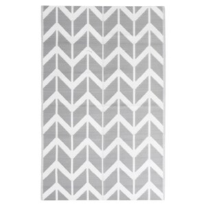 vidaXL Tapis d'extérieur ARAKIL Gris 120x180 cm PP