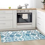 Tapis de cuisine Azulejos - 45 x 120 cm - Bleu