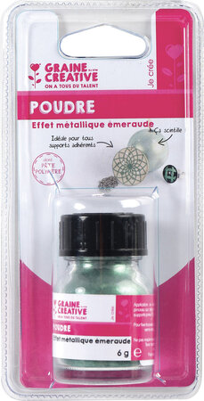 Poudre effet métallique Emeraude