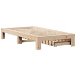 vidaXL Cadre de lit sans matelas 100x200 cm bois massif de pin