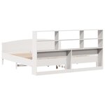 vidaXL Lit bibliothèque sans matelas blanc 180x200 cm bois pin massif
